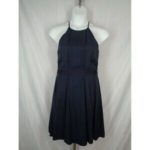 Banana Republic Blue Polka Dot Sleeveless Dress Size 8 New